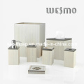 Set de baño de bambú blanco lavado (WBB0450A)